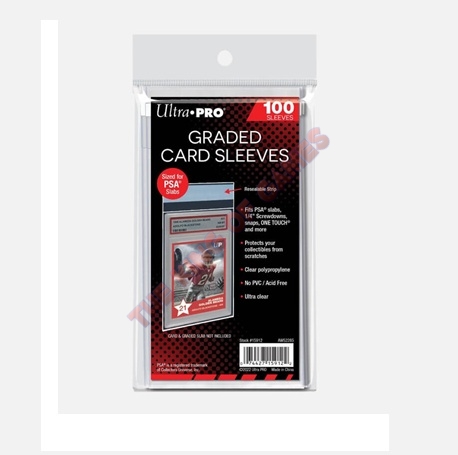 Ultra PRO Graded Card Sleeves for PSA Cards (100 Sleeves)