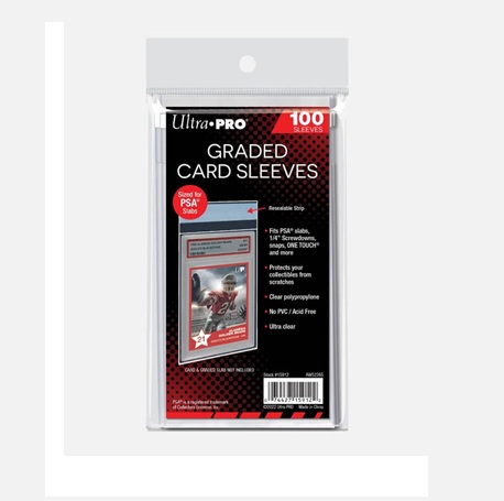 Ultra PRO Graded Card Sleeves for PSA Cards (100 Sleeves)