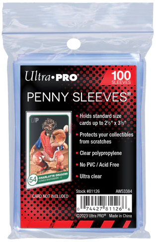 Ultra Pro: Standard Size Penny Sleeves – Clear (100)