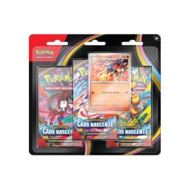 Pokémon Megaevoluzione Caos Nascente Blister 3 Buste + Promo ITA