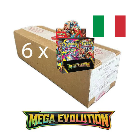 Pokémon Megaevoluzione - Case 6 Box 36 Buste con Topper