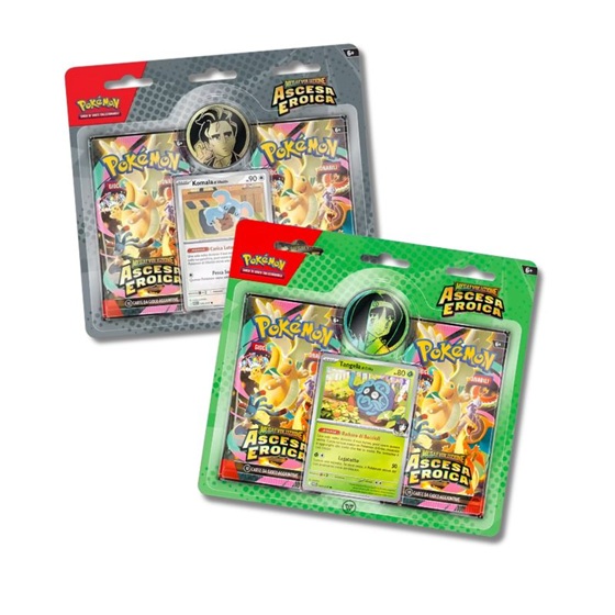 Pokémon Megaevoluzione Ascesa Eroica Collezione Allenatore Ubaldo e Erika (Box 12x Confezioni) ITA