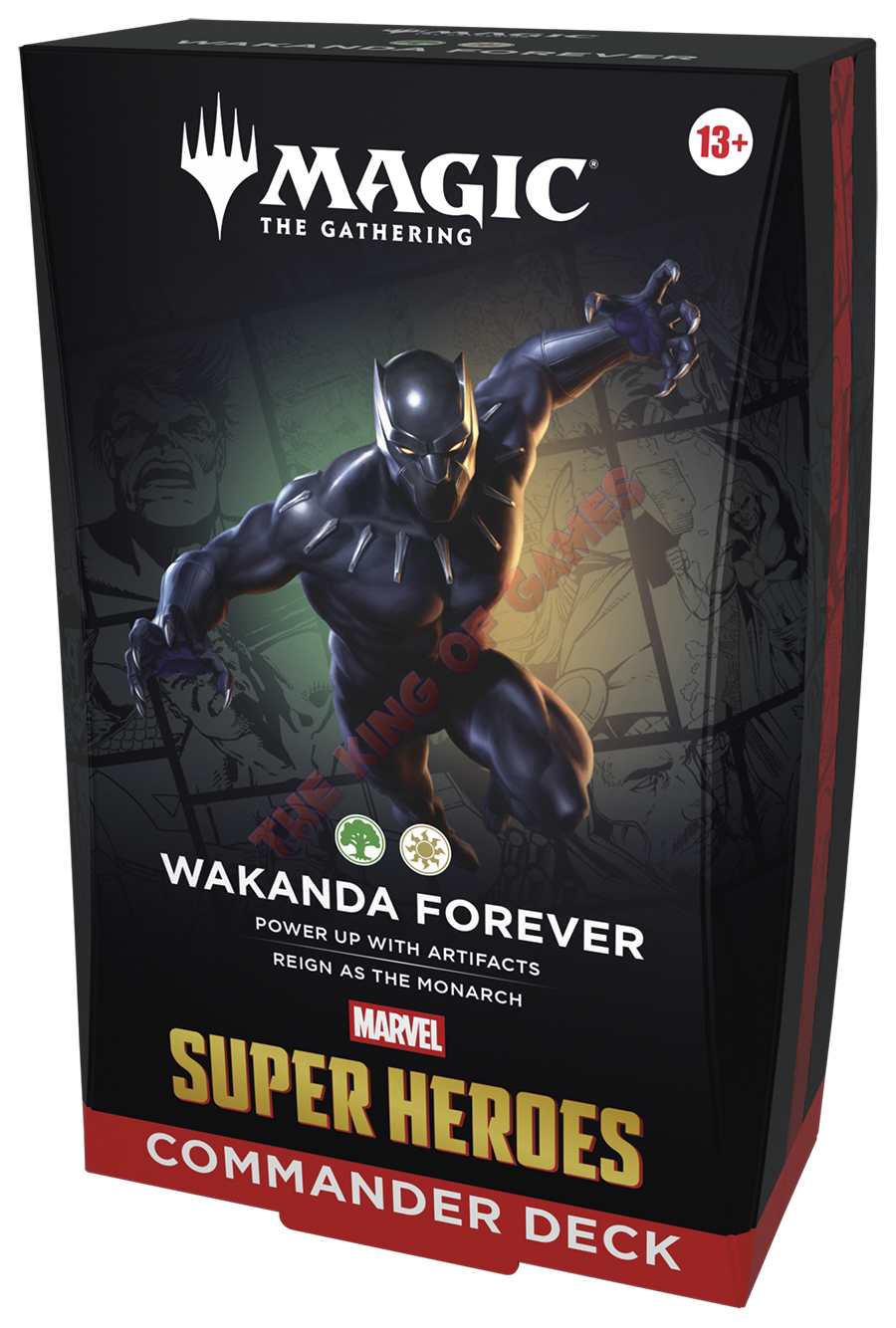 MTG Commander Deck Marvel Super Heroes Wakanda per Sempre ENG