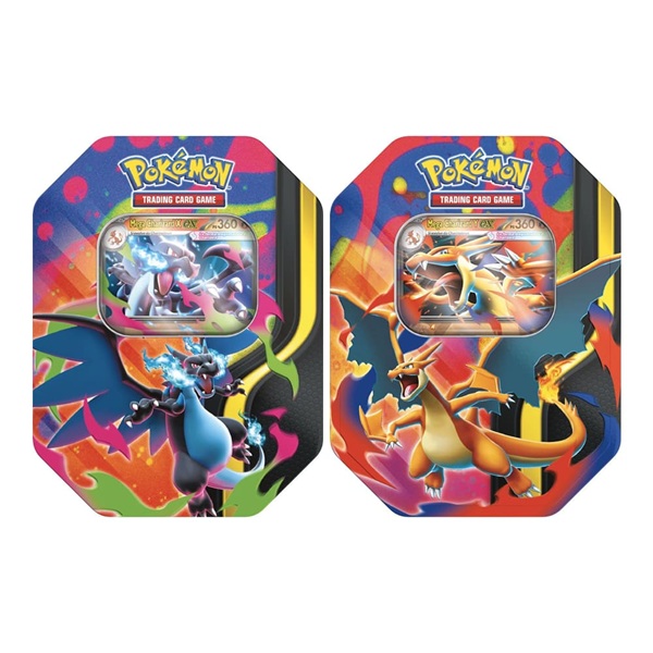 Pokémon Tin da Collezione Mega Charizard X EX o Mega Charizard Y EX ITA