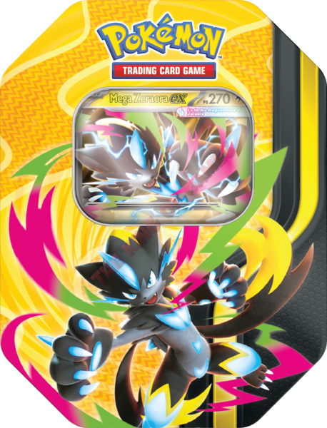 Pokémon Tin da Collezione 2026 Megaforze (Mega Zeraora-EX) ITA