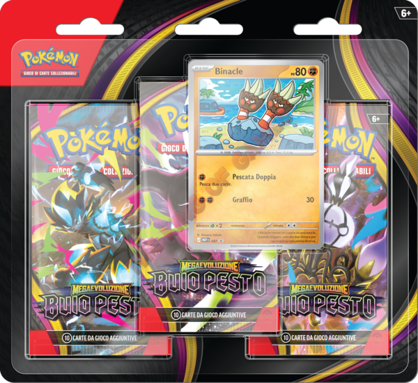 Pokémon Megaevoluzione M5 Buio Pesto Blister 3 Buste + Promo ITA