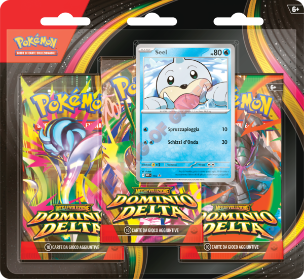 Pokémon Megaevoluzione M6 Dominio Delta Blister 3 Buste + Promo ITA
