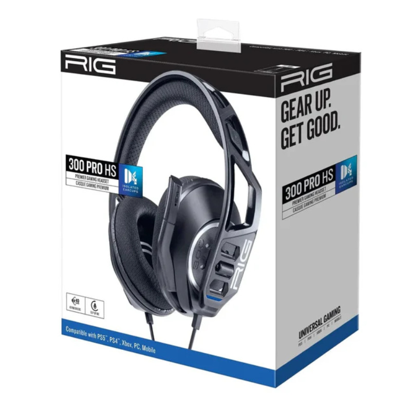 Nacon RIG Cuffie Stereo Gaming RIG300 PRO HS (compatibile PS5, PS4, PC)