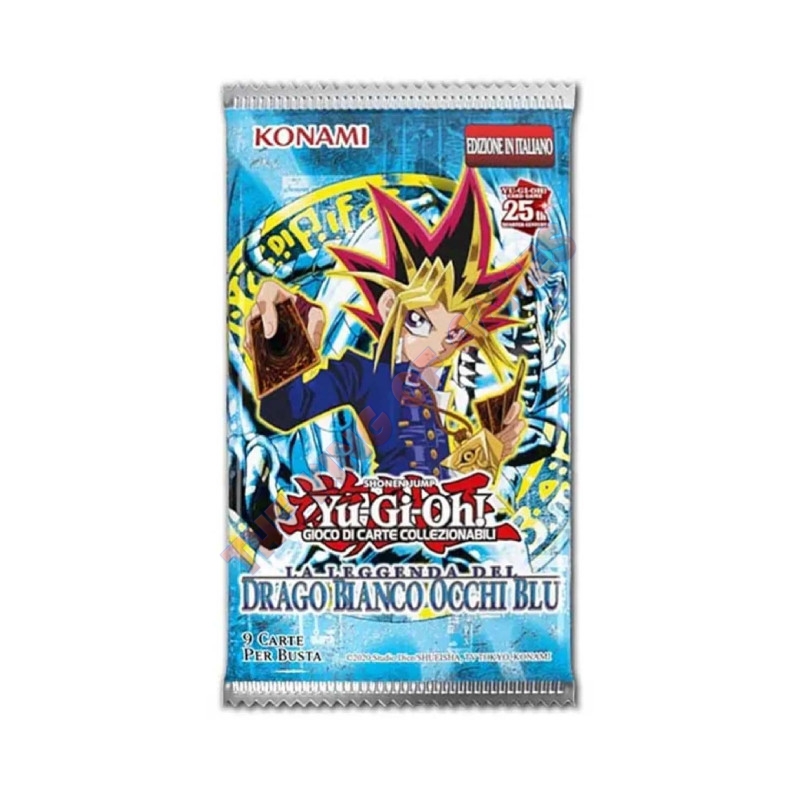 Yu-Gi-Oh! Leggenda del Drago Bianco Occhi Blu Blister Edizione Quarto di Secolo (Busta 9 Carte Foil) ITA