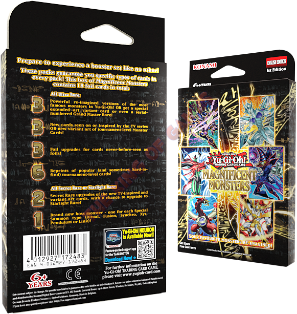 Yu-Gi-Oh! I Magnifici Mostri (Confezione 3 Buste) ENG