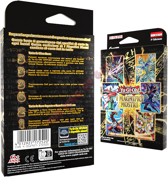 Yu-Gi-Oh! I Magnifici Mostri (Confezione 3 Buste) ITA