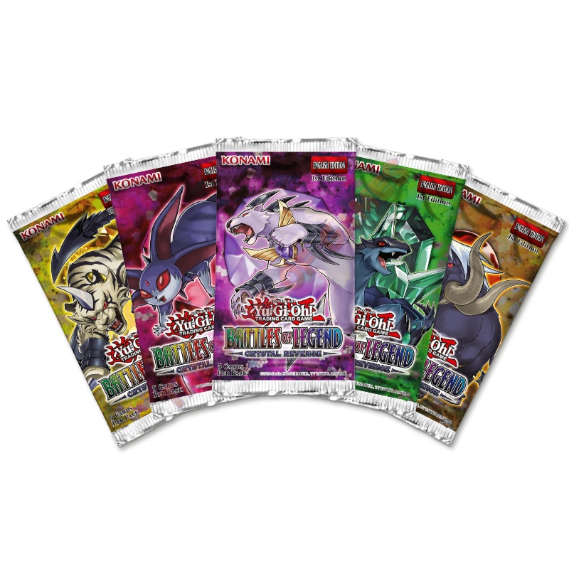 Yu-Gi-Oh! Battaglie della Leggenda Vendetta Cristallo 1°Edizione (Busta 5 Carte) ENG
