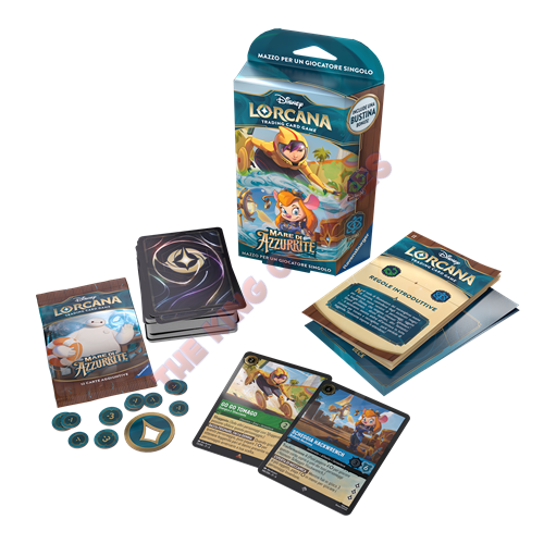 Disney Lorcana - Set 06 - Maree di Azzurrite Starter Deck Smeraldo e Zaffiro ITA