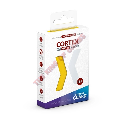 Ultimate Guard Cortex Sleeves Japanese Size Matte Yellow (60)