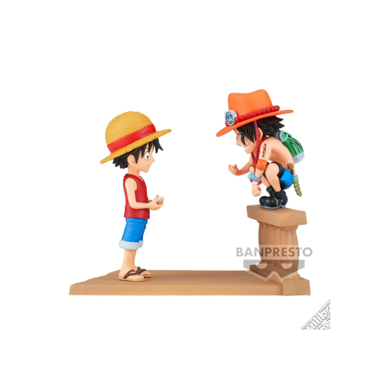 One Piece World Collectable Figure Log Stories Monkey.D.Luffy & Portgas.D.Ace
