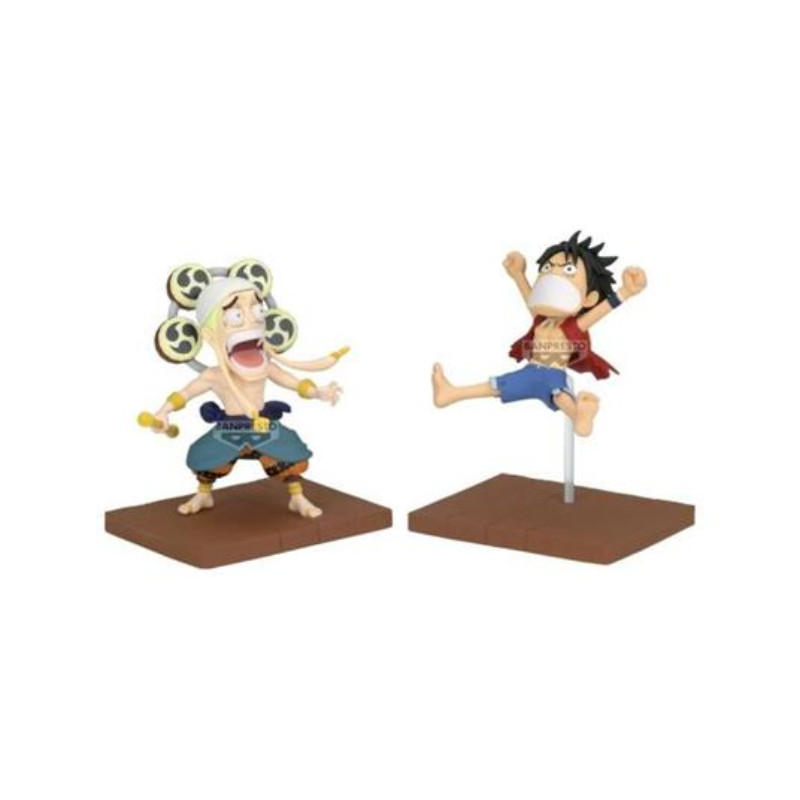 One Piece World Collectable Figure Log Stories Monkey.D.Luffy & Enel