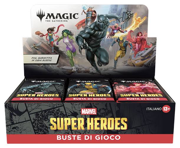 Magic: The Gathering - Marvel Super Heroes Play Booster Box (Box 30 buste) ITA