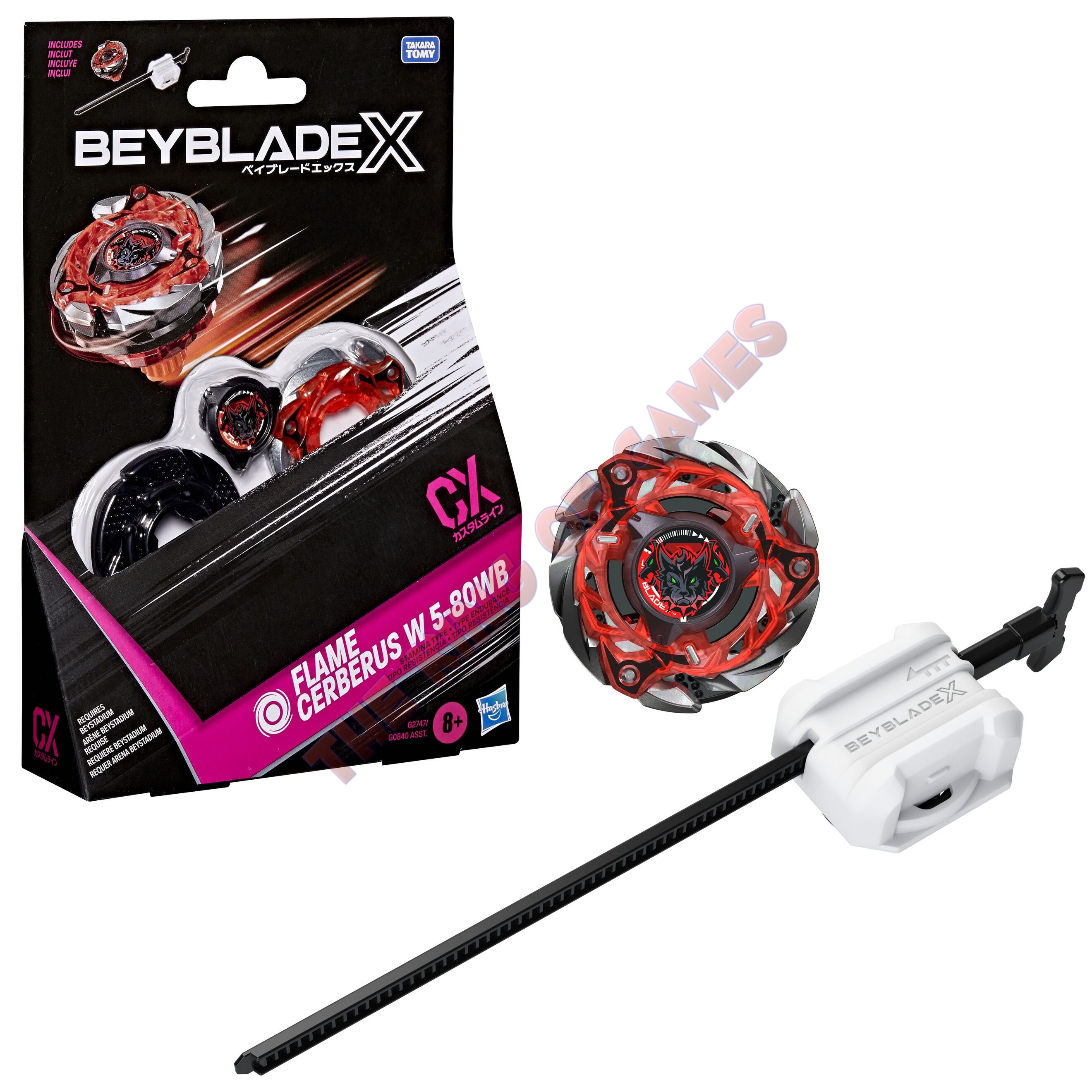 BEYBLADE-X - STARTER PACK - FLAME CERBERUS W5 - 80 WB