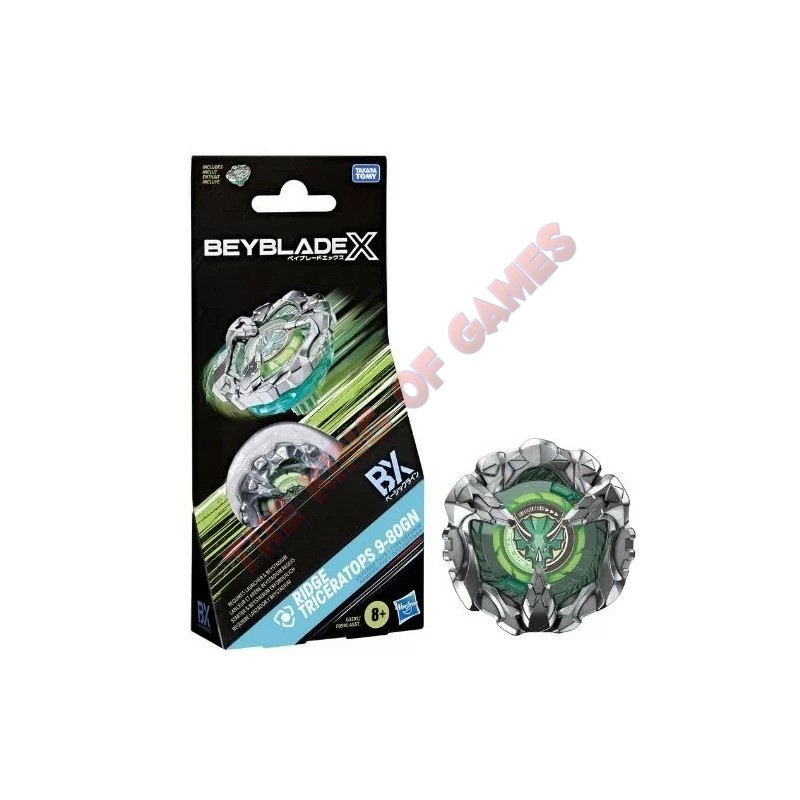 Beyblade X | Ridge Triceratops 9-80GN Booster Pack Set