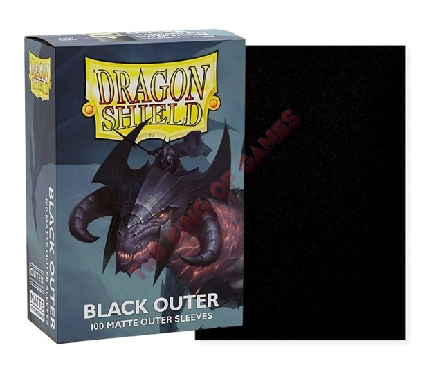 Dragon Shield Standard Size Matte Outer - Black (100)