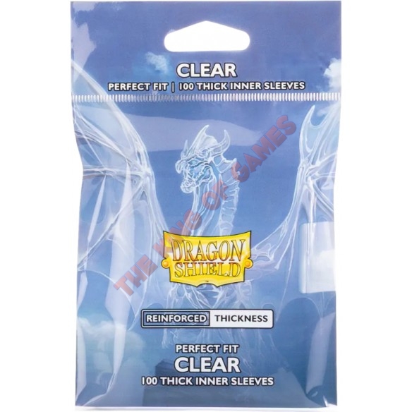 Dragon Shield Standard Perfect Fit Inner Sleeves - Thick Inner - Clear (100)