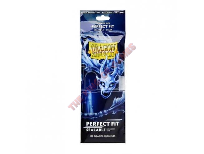 Dragon Shield Perfect Fit Small Sealable Sleeves - Clear "Yama" (100 Sleeves)
