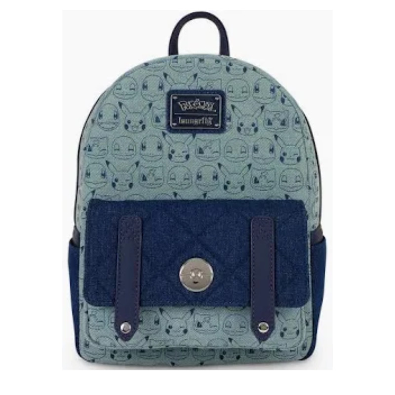 Pokemon by Loungefly Mini Backpack Faux Denim