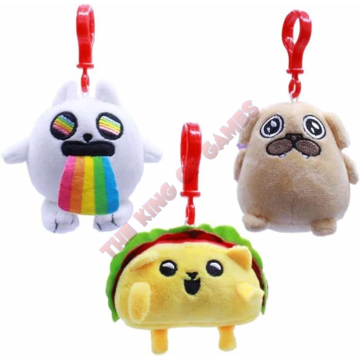 Exploding Kittens 3" Plush Backpack Hangers