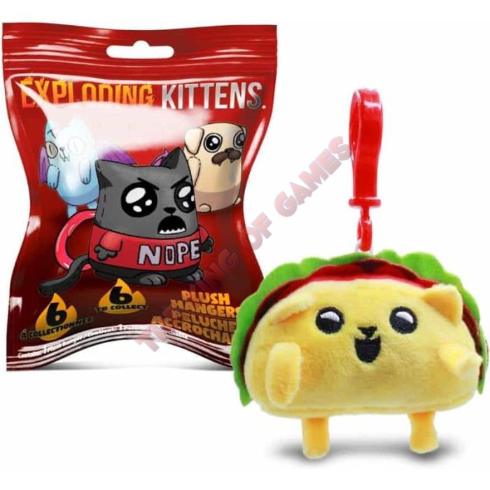 Exploding Kittens 3" Plush Backpack Hangers