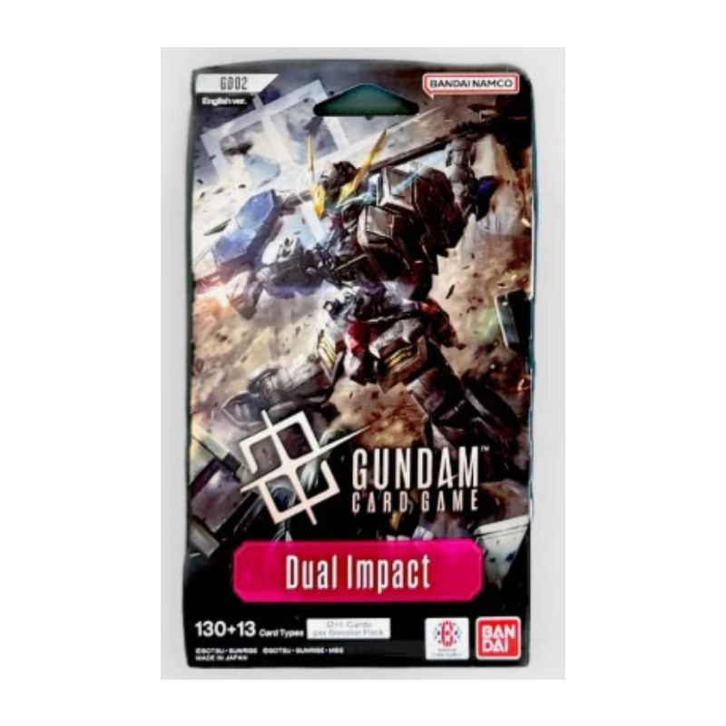 Gundam Card Game - GD02 Dual Impact - Blister con Busta 12+1 Carte ENG