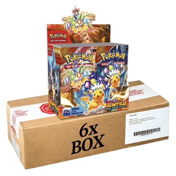 Pokémon Scarlatto e Violetto Scintille Folgoranti (Case 6 Box) ITA