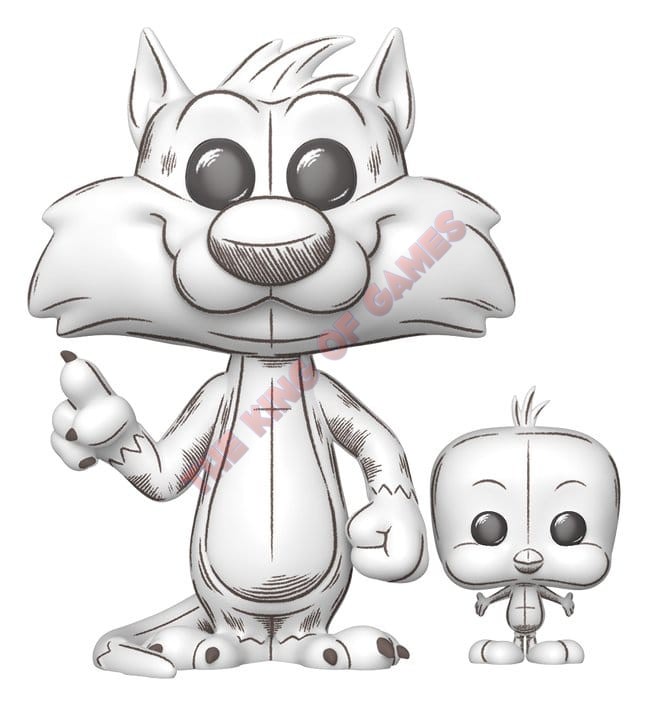 FUNKO POP! 2013 Looney Tunes POP!&Buddy Animation Vinyl Figure Sylvester&Tweety 9 cm