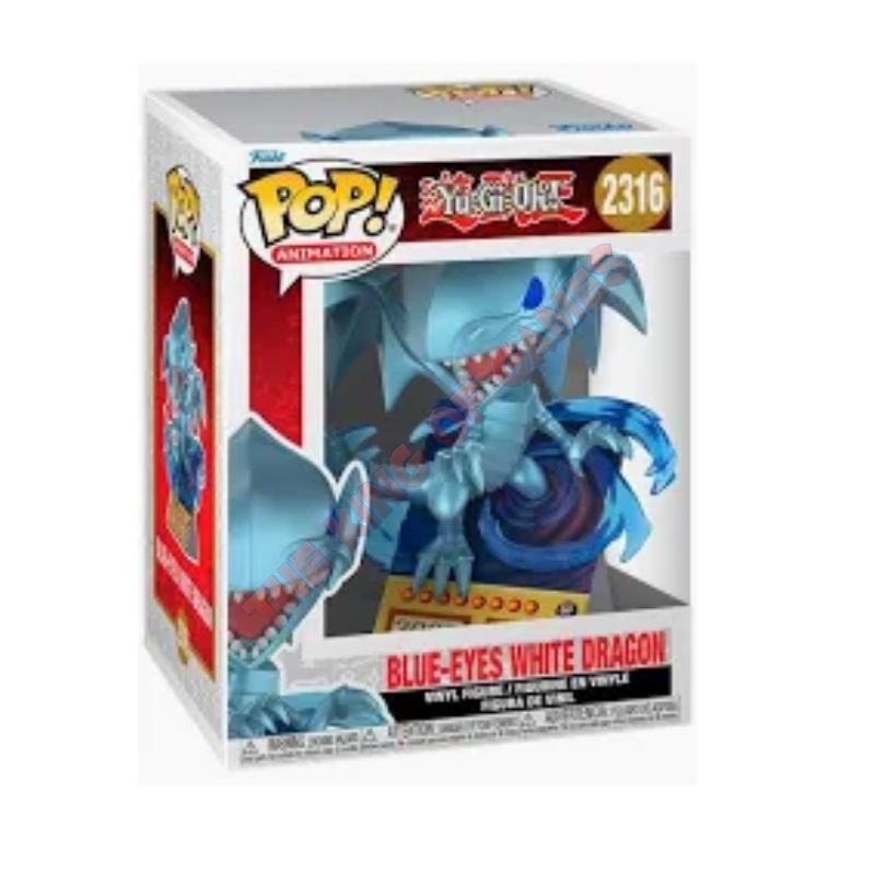 YU-GI-OH! S8-POP FUNKO PREMIUM VINYL FIGURE 2316 BLUE EYES WHITE DRAGON 9 CM