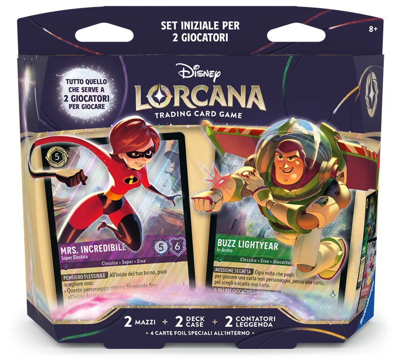 Dysney Lorcana - Set 12 - Lande Sconosciute 2-Player Starter Decks ITA