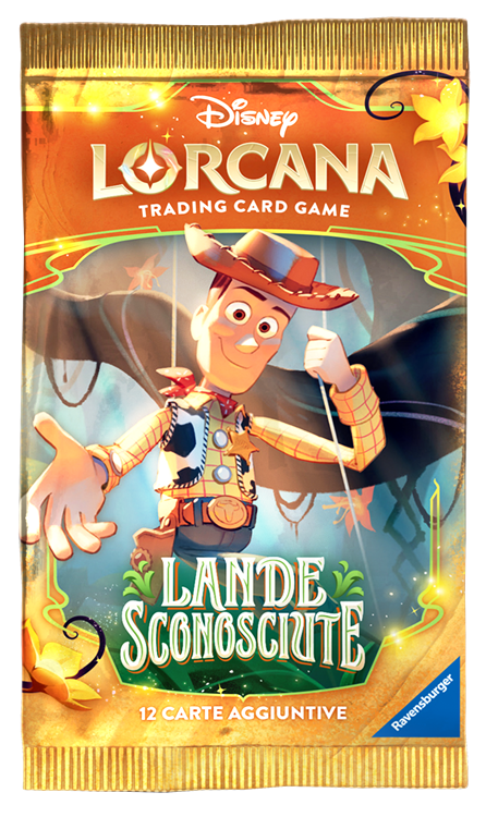 Disney Lorcana - Set 12 - Lande Sconosciute (Busta 12 Carte) ITA