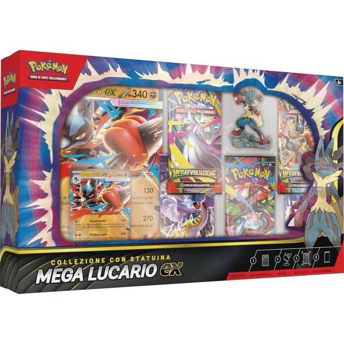 Pokémon Collezione con Statuina Mega Lucario ex ITA